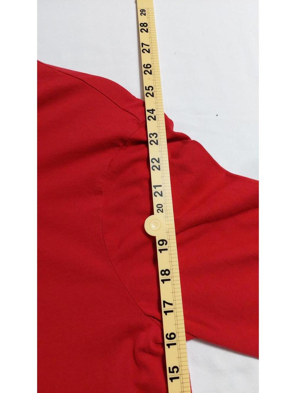 Polo Ralph Lauren Red Long Sleeve Shirt with Blue Logo - Picture 6 of 6